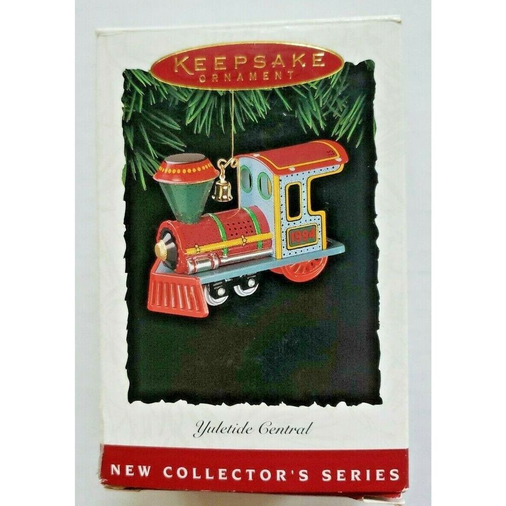 1994 Hallmark Keepsake‎ Ornament Yuletide Central Engine 1st in Series U5